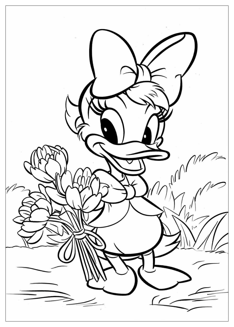 Daisy Duck Coloring Pages-11