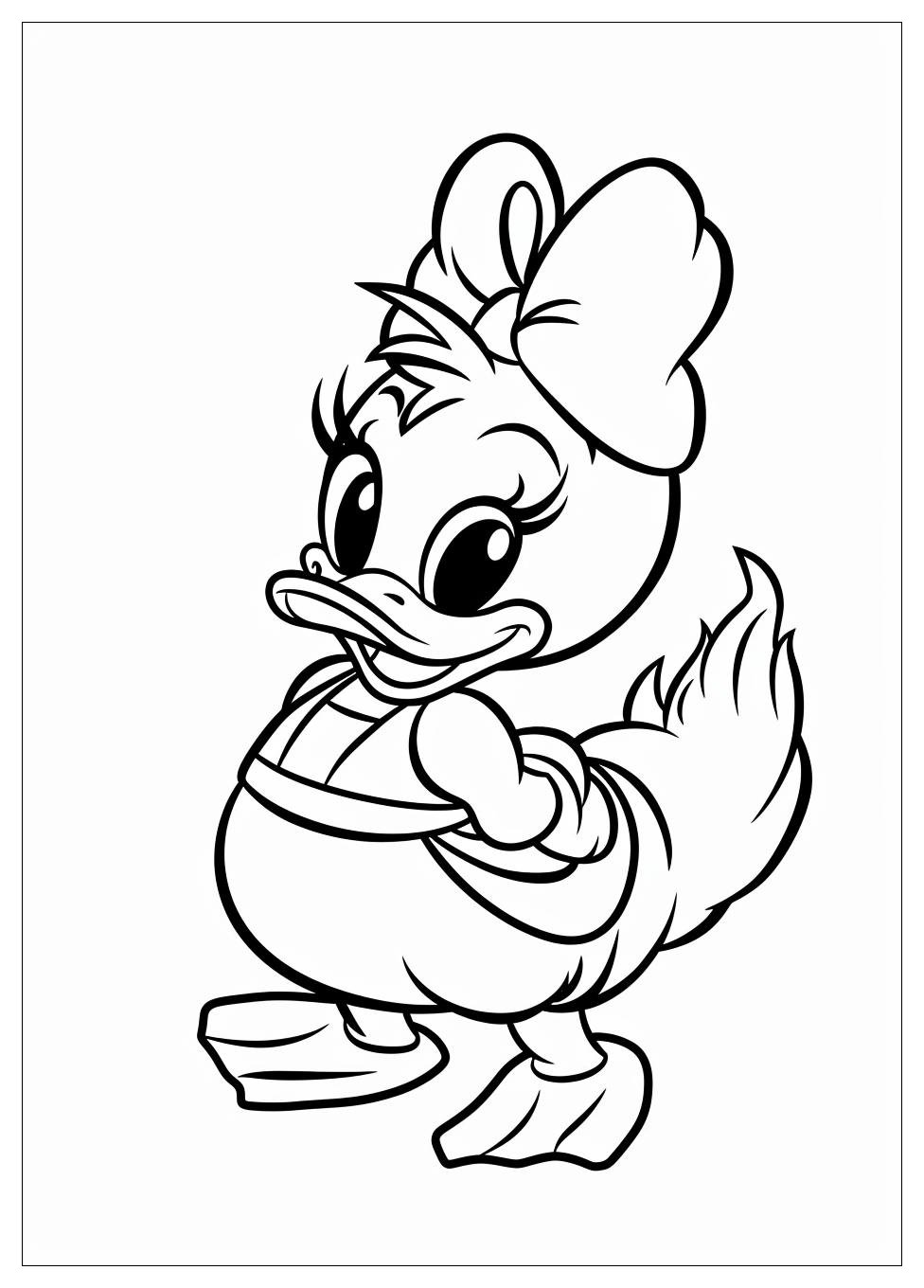 Daisy Duck Coloring Pages-12