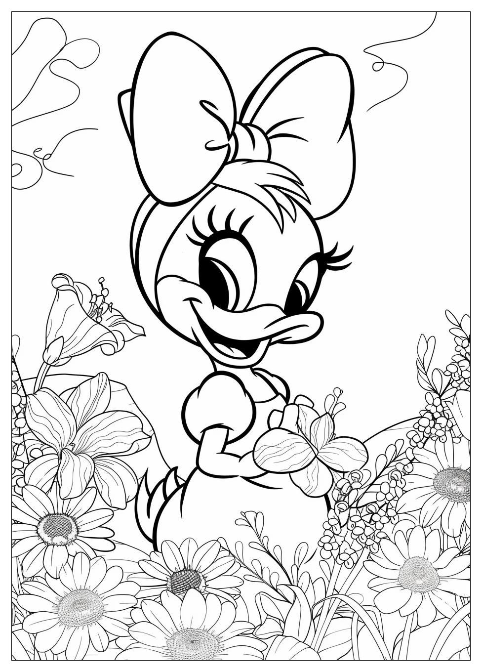 Daisy Duck Coloring Pages-14