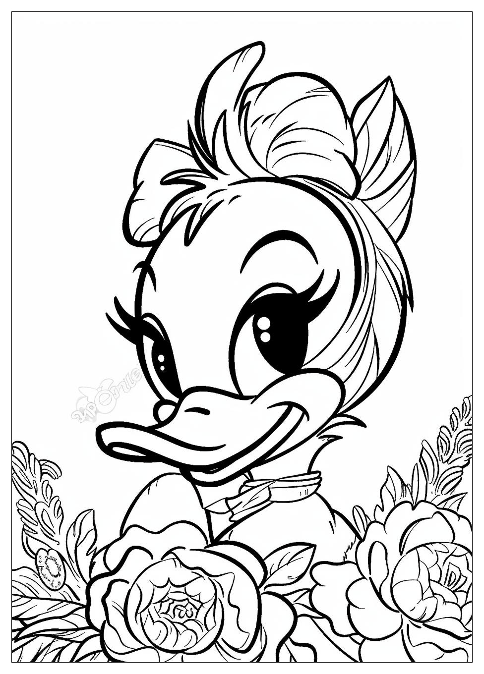 Daisy Duck Coloring Pages-16
