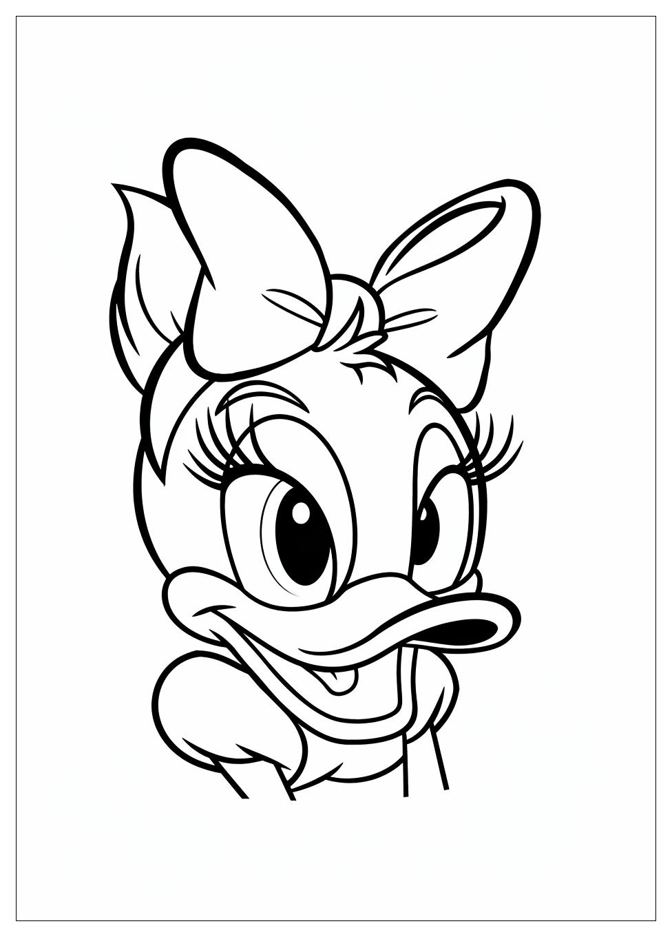 Daisy Duck Coloring Pages-3