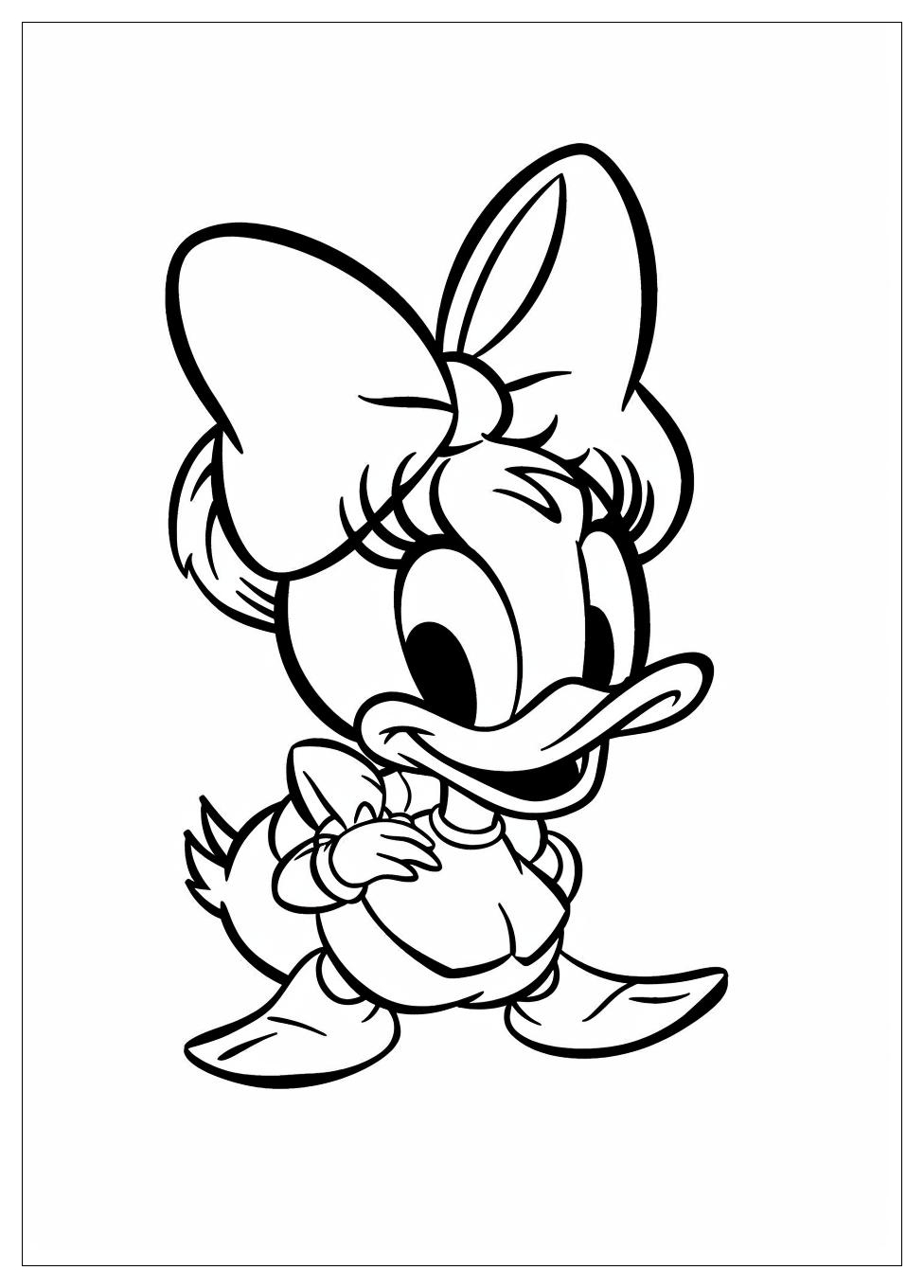 Daisy Duck Coloring Pages-4
