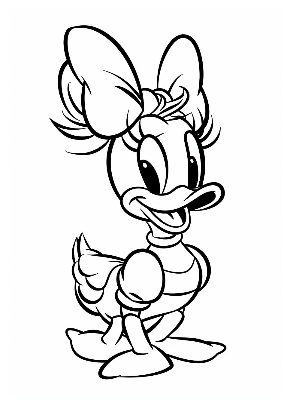 Daisy Duck Coloring Pages-5
