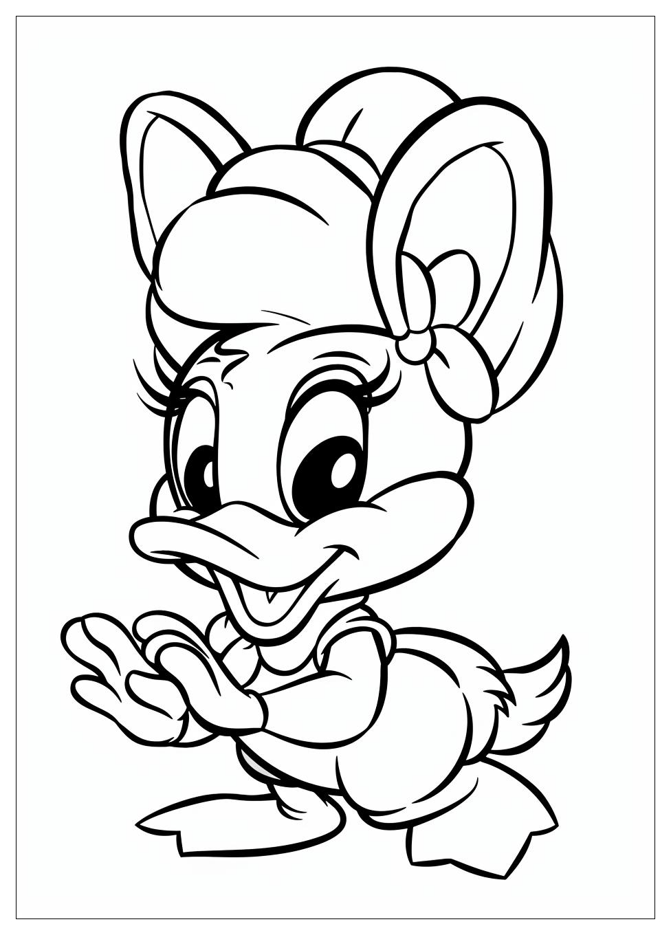 Daisy Duck Coloring Pages-7