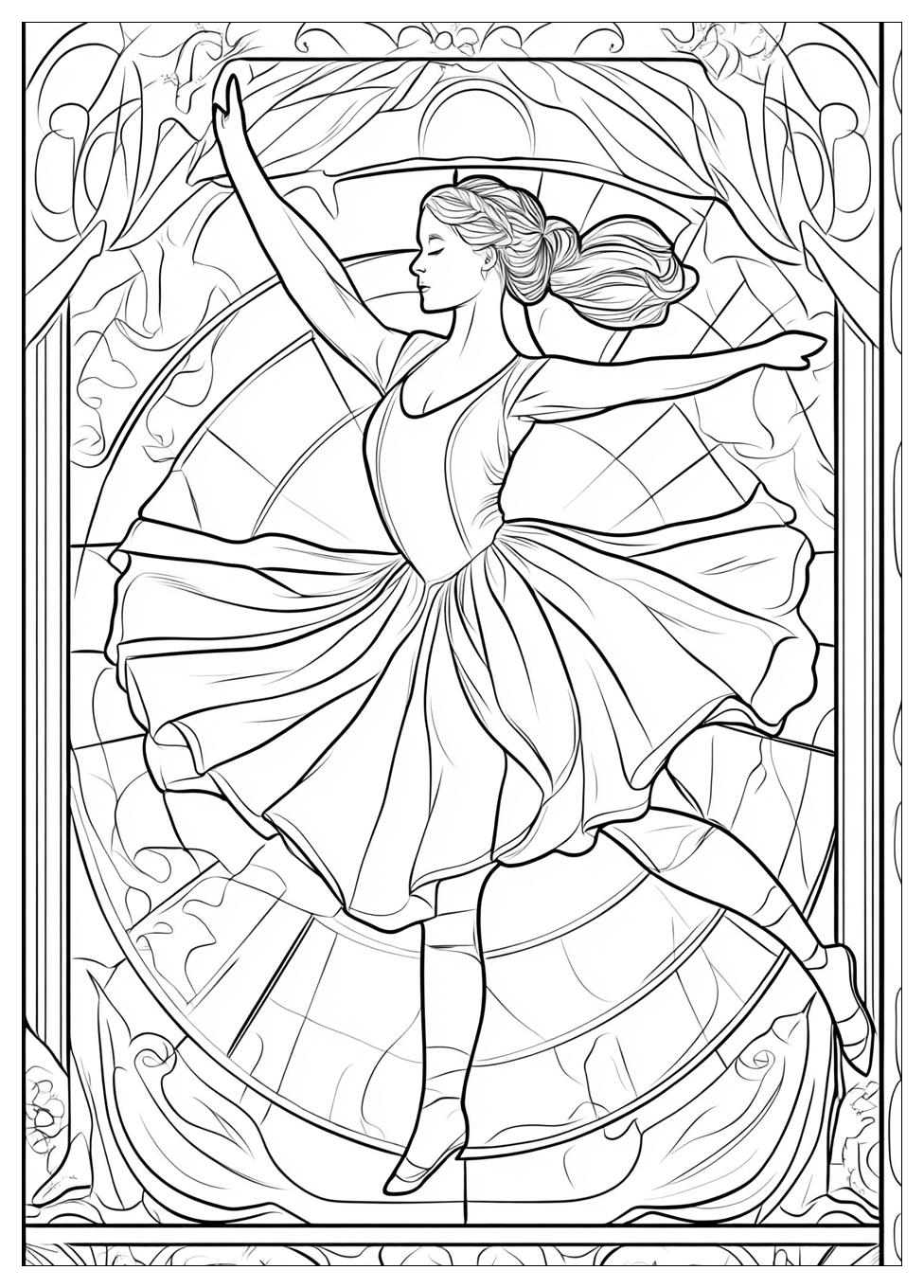 Dance Coloring Pages-1