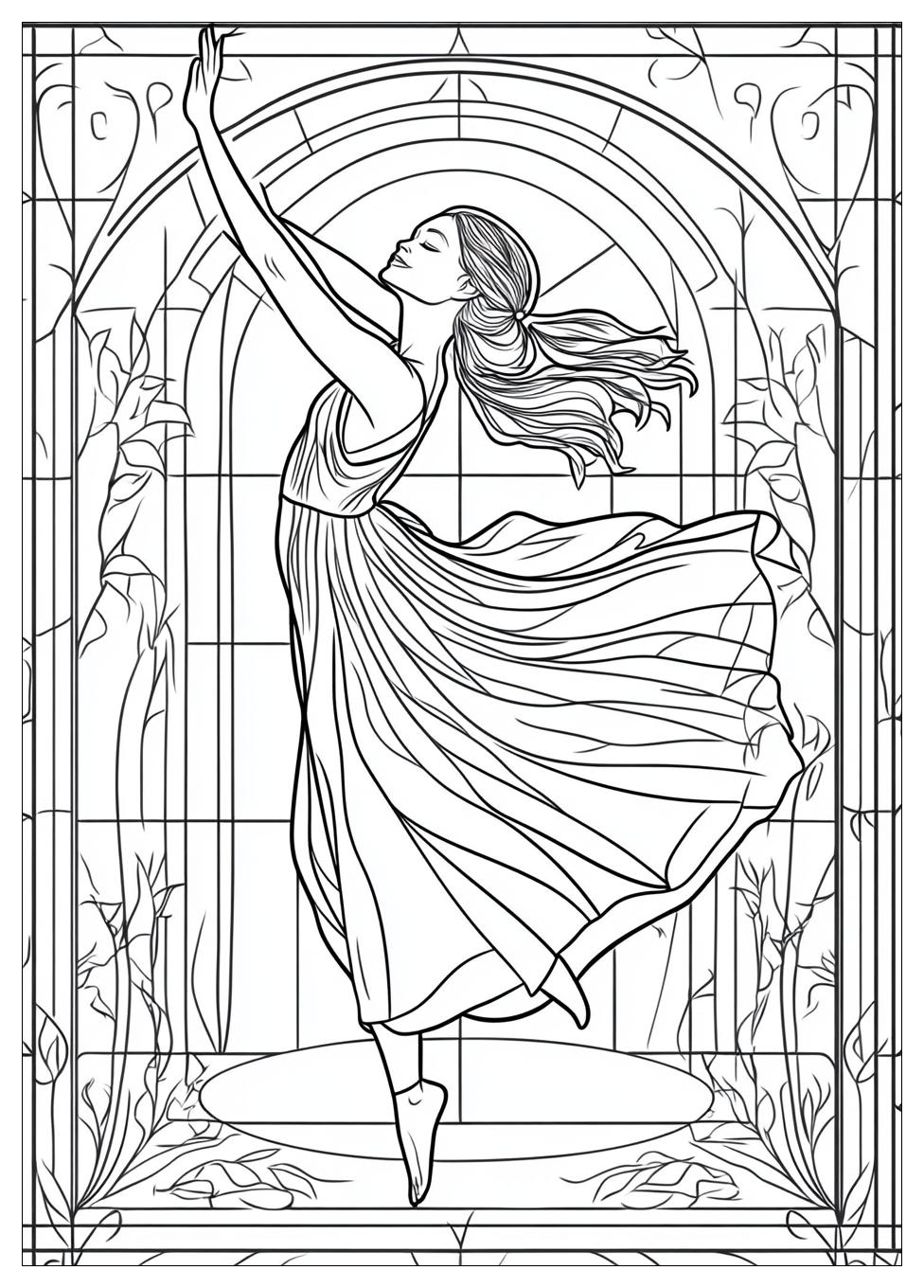 Dance Coloring Pages-11