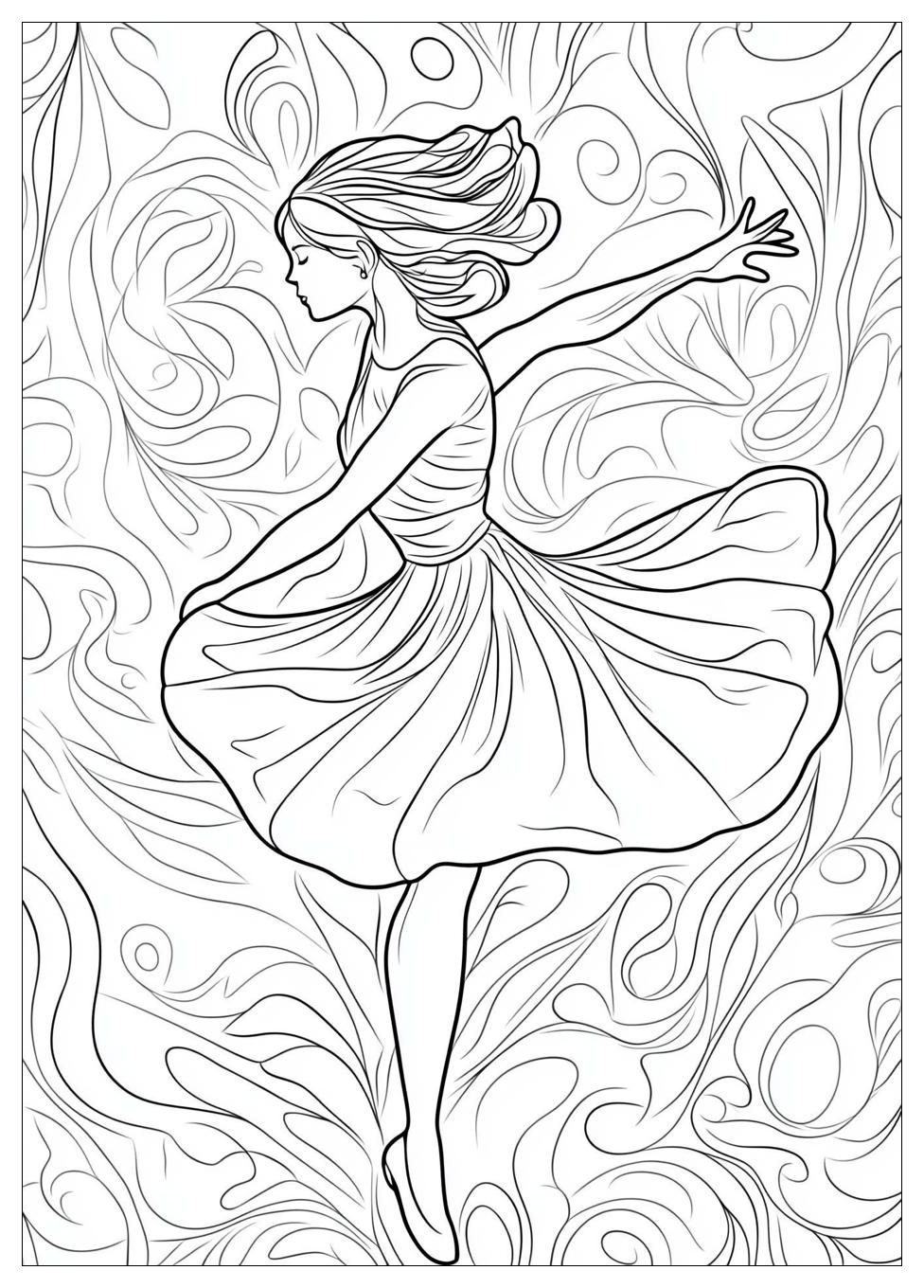 Dancing Coloring Pages-1