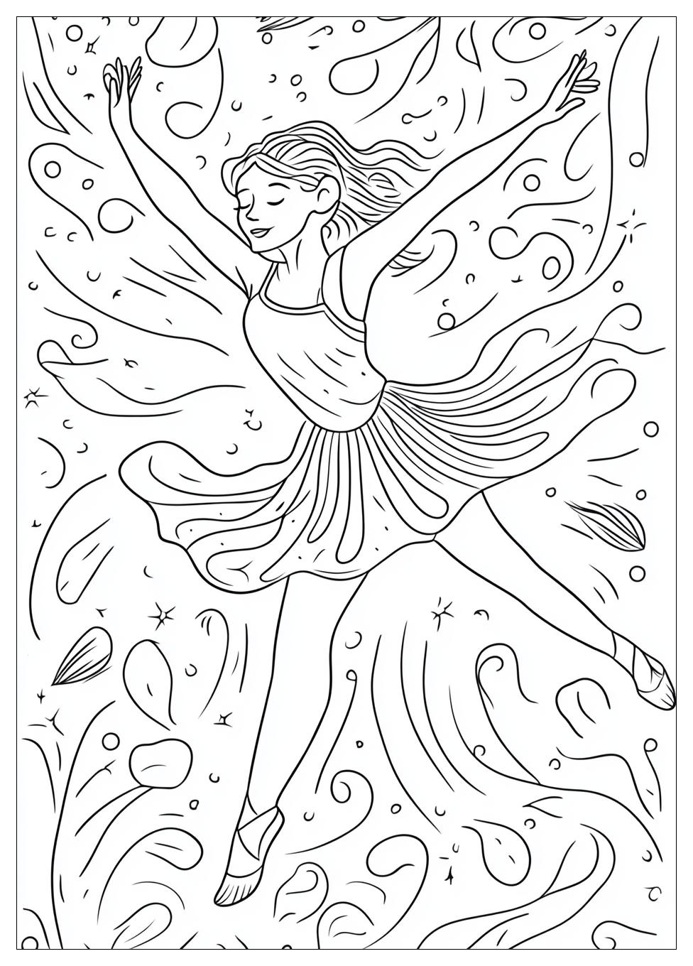 Dancing Coloring Pages-11