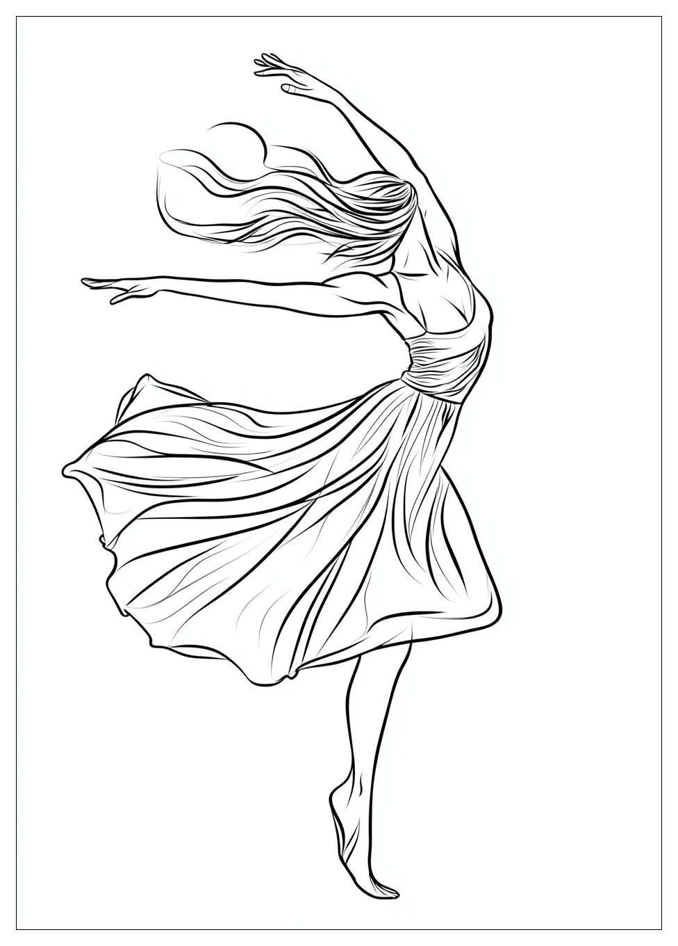 Dancing Coloring Pages-12