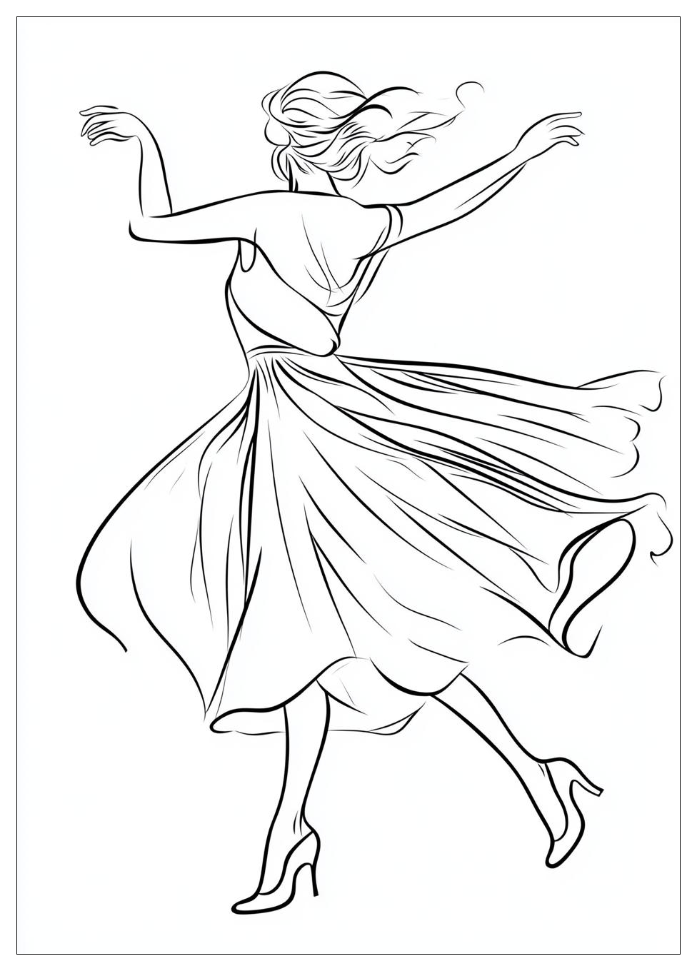 Dancing Coloring Pages-14