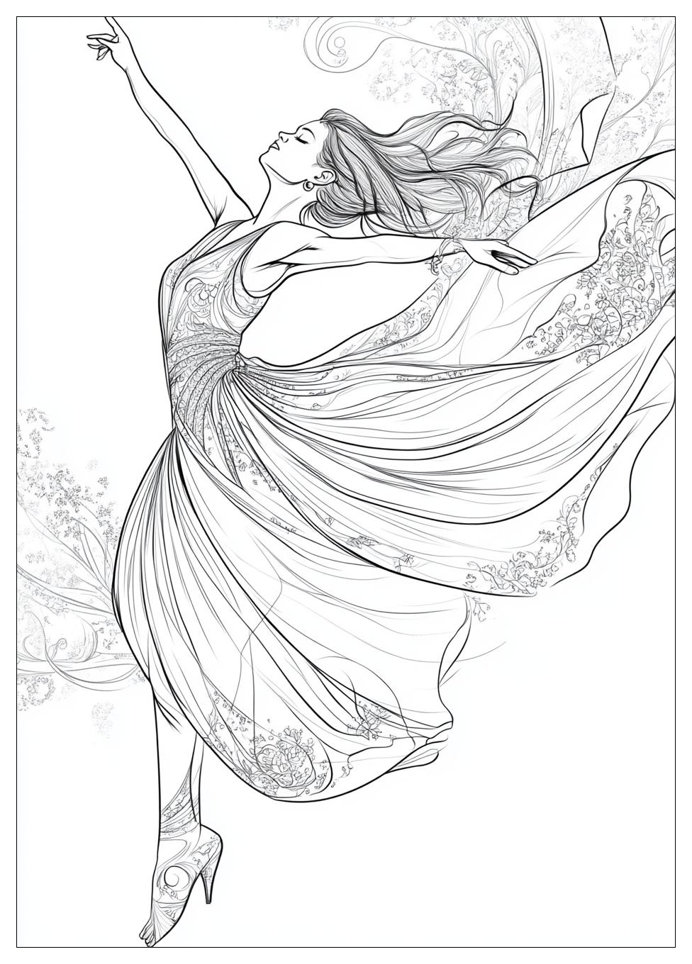 Dancing Coloring Pages-15