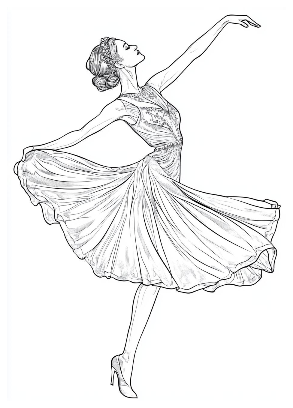 Dancing Coloring Pages-18
