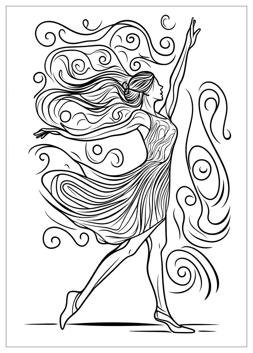Dancing Coloring Pages-19