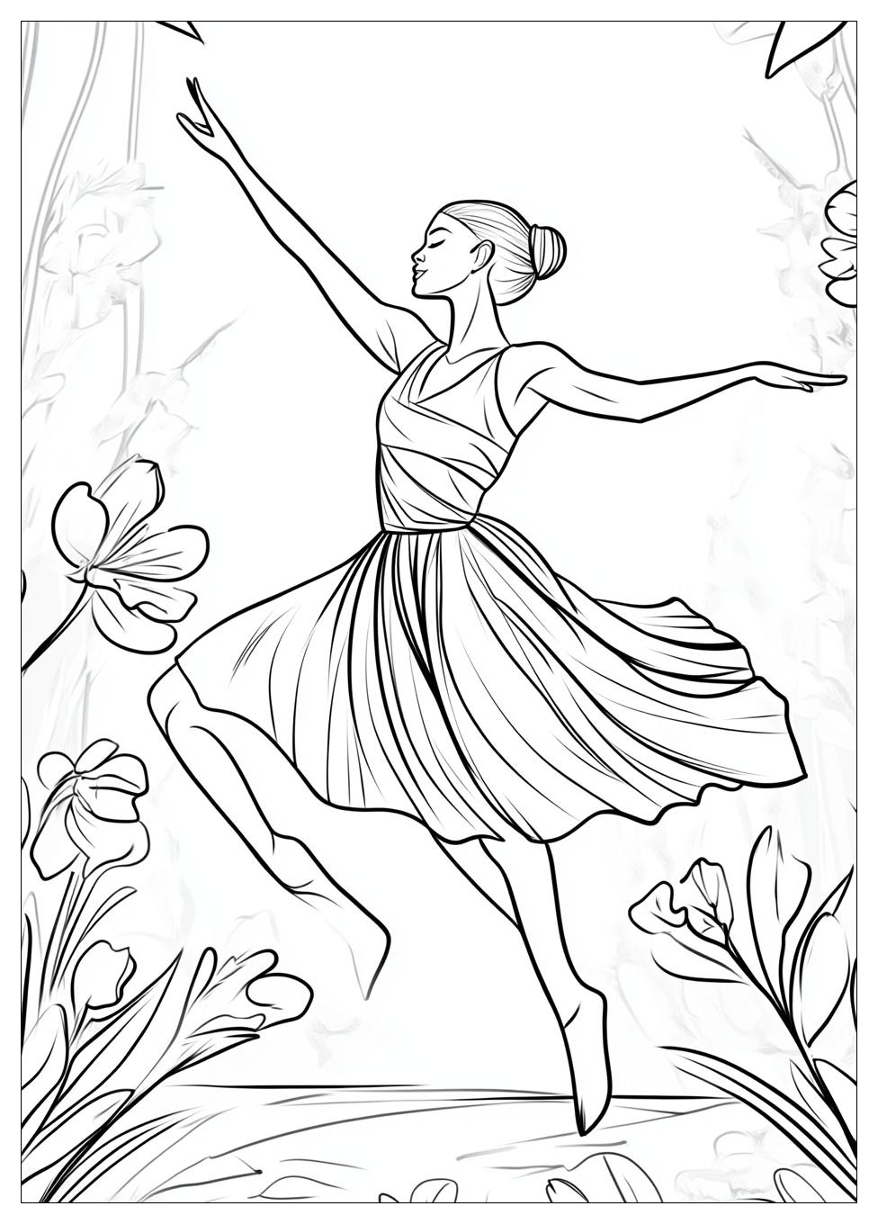 Dancing Coloring Pages-20