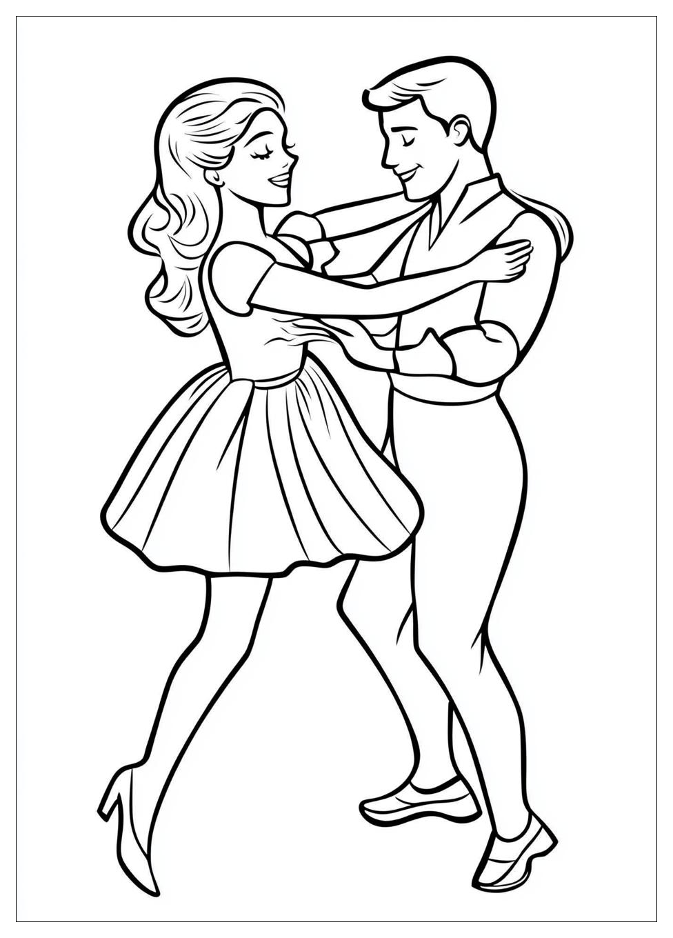 Dancing Coloring Pages-6