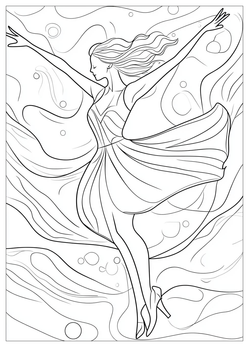 Dancing Coloring Pages-7