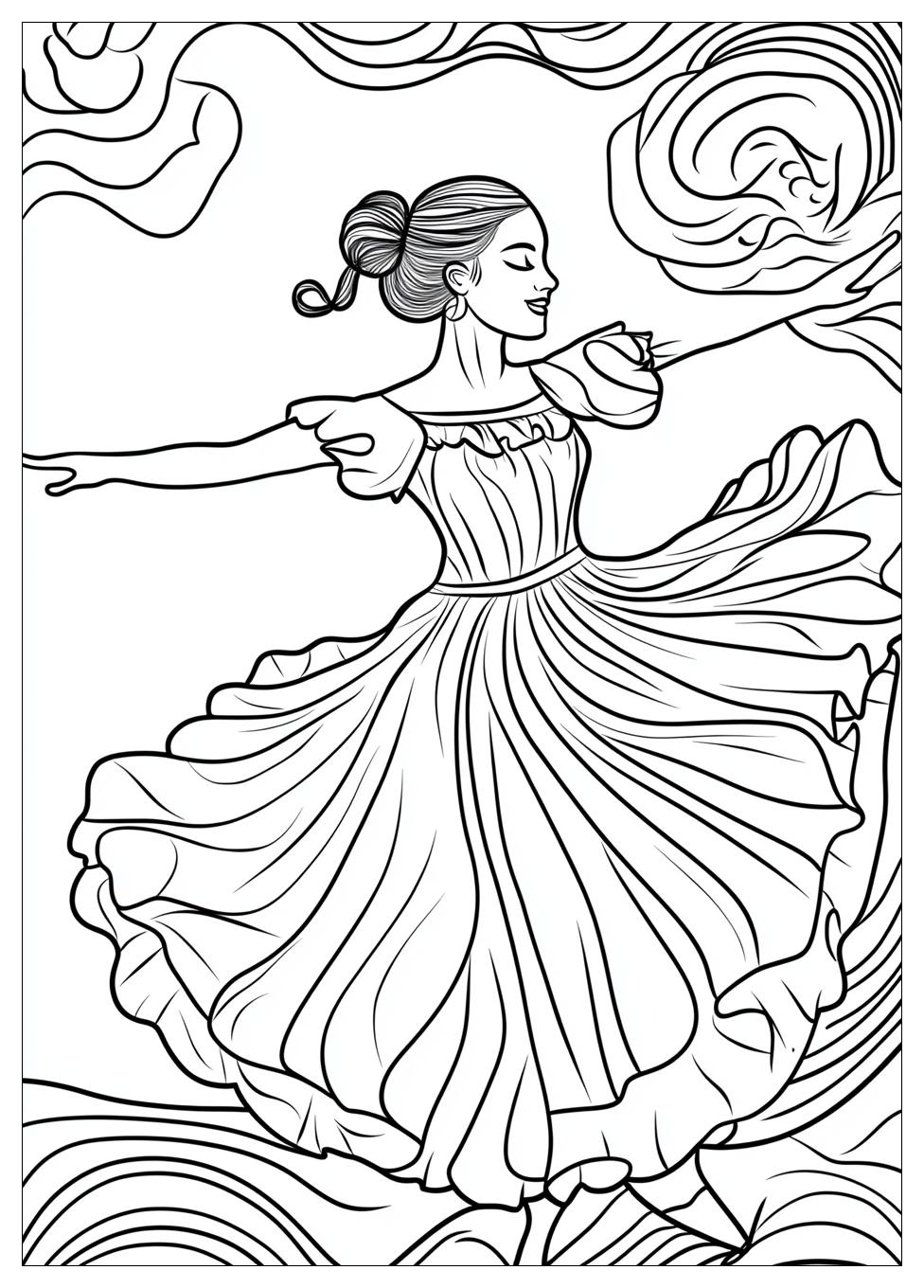 Dancing Coloring Pages-9