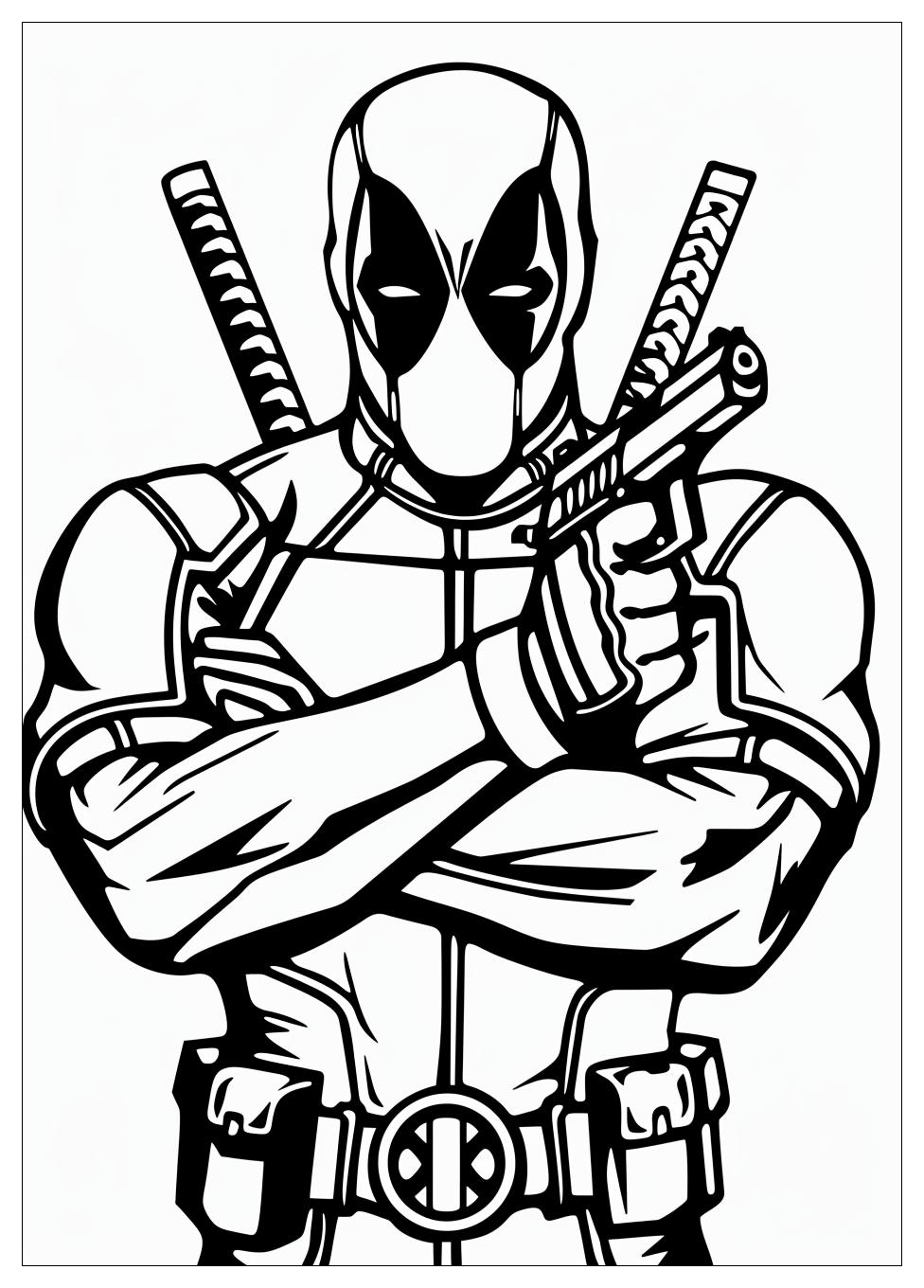 Deadpool Coloring Pages-3