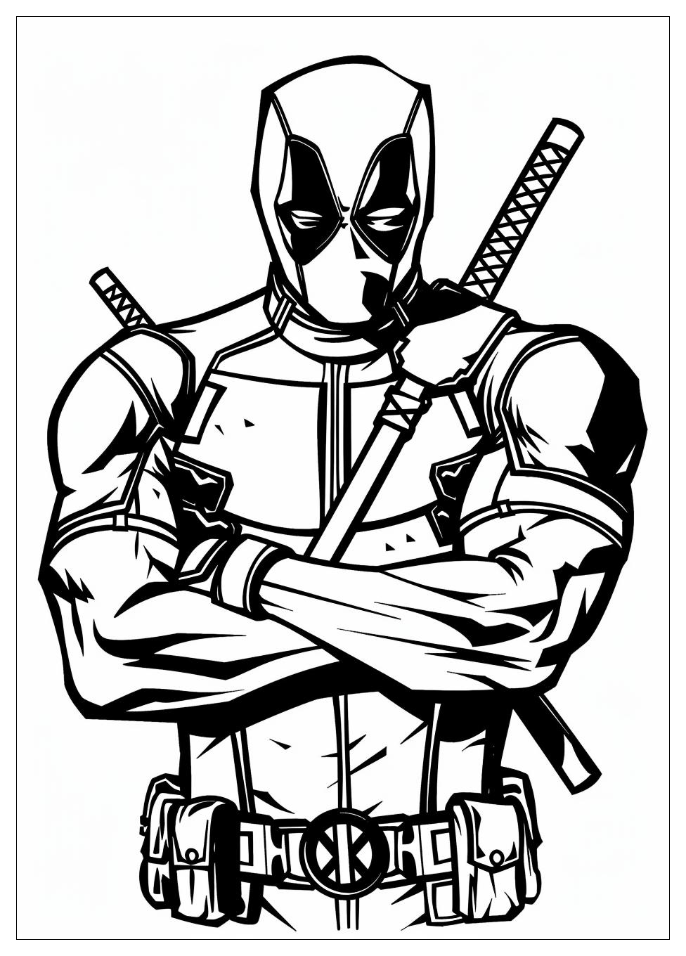 Deadpool Coloring Pages-4