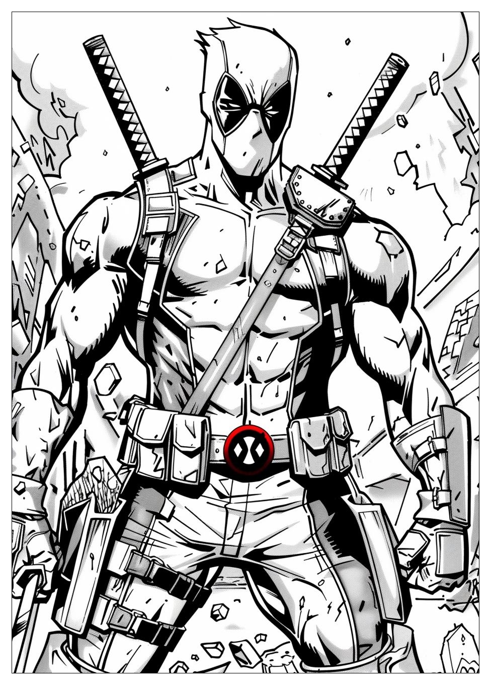 Deadpool Coloring Pages-5
