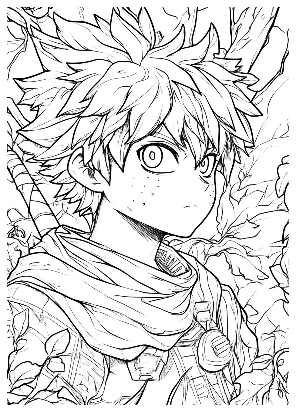 Deku Coloring Pages-13