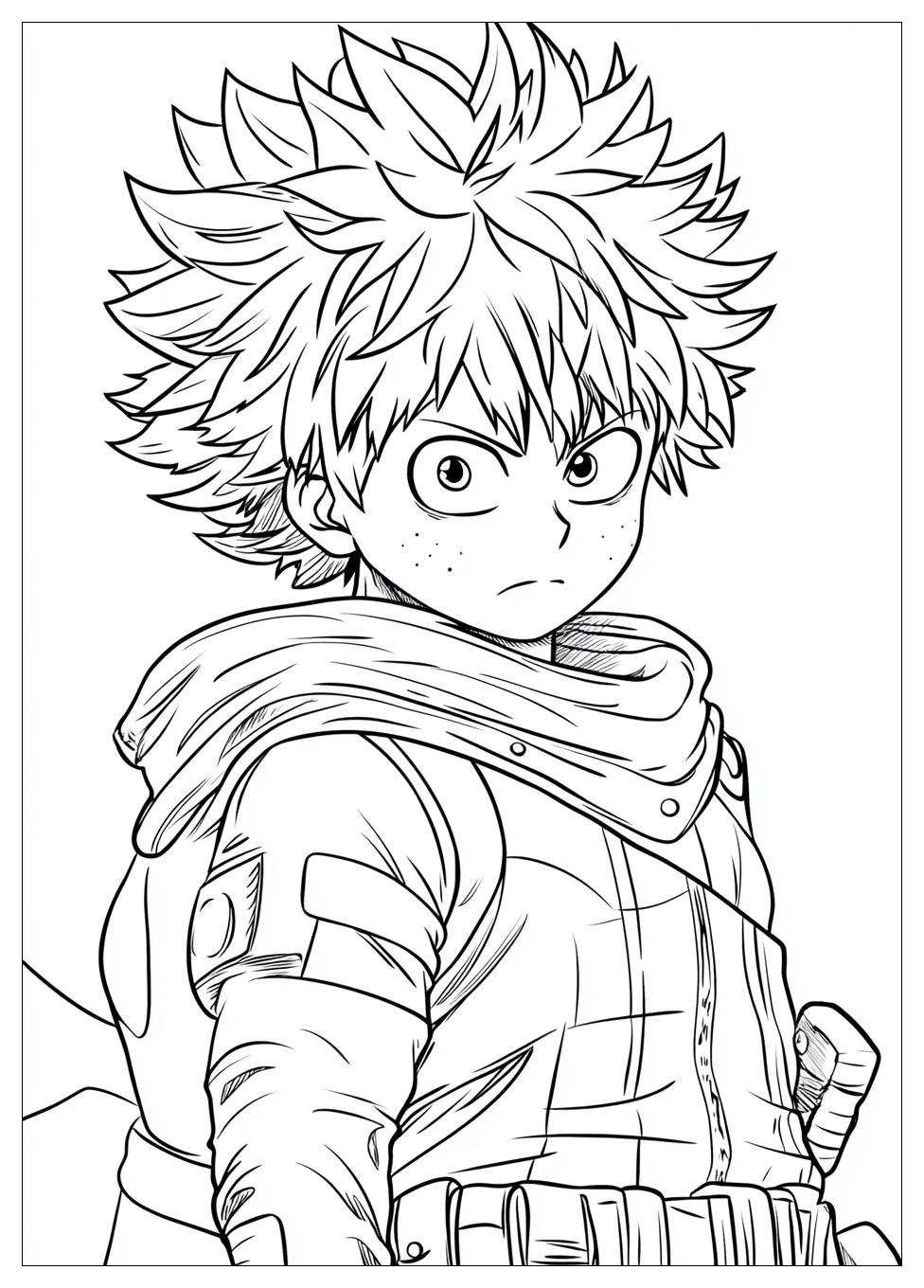 Deku Coloring Pages-15