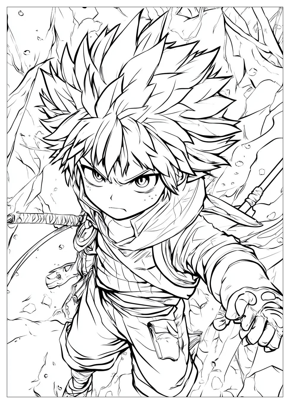 Deku Coloring Pages-18