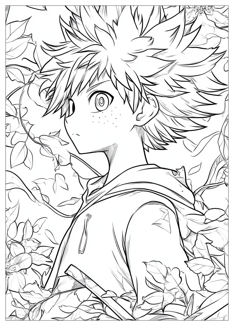 Deku Coloring Pages-19
