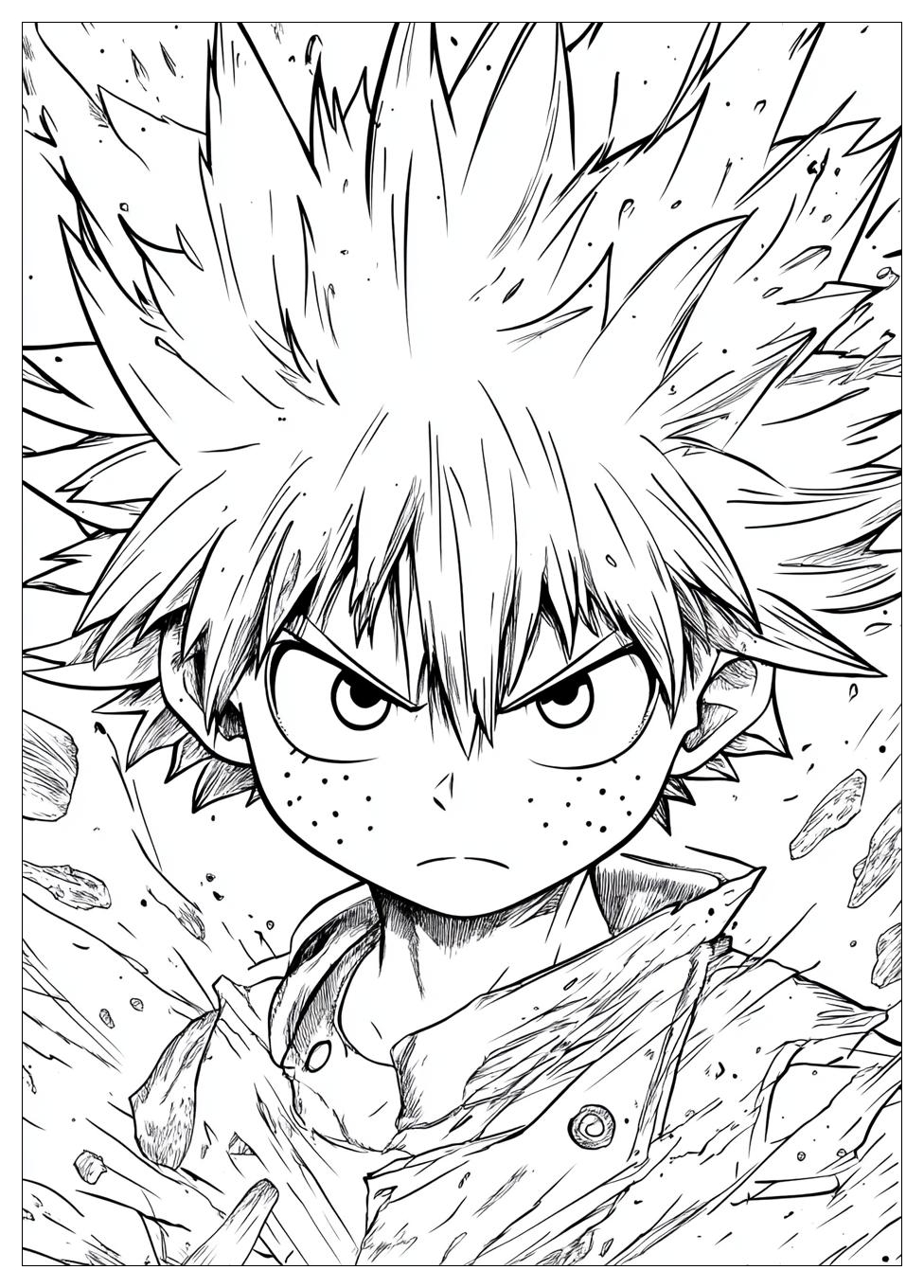 Deku Coloring Pages-3