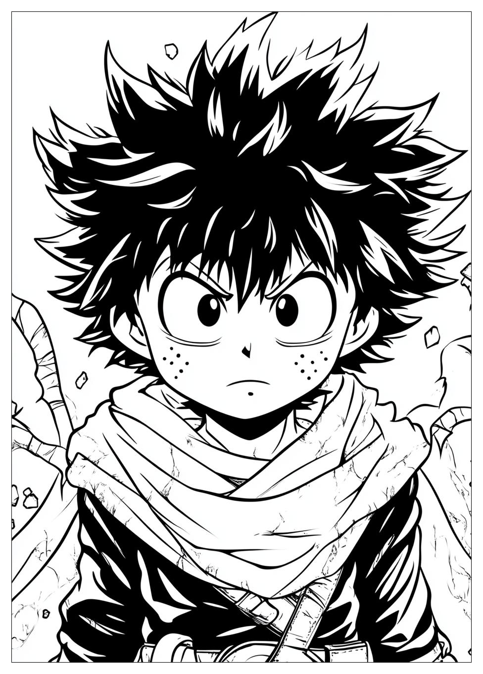 Deku Coloring Pages-7