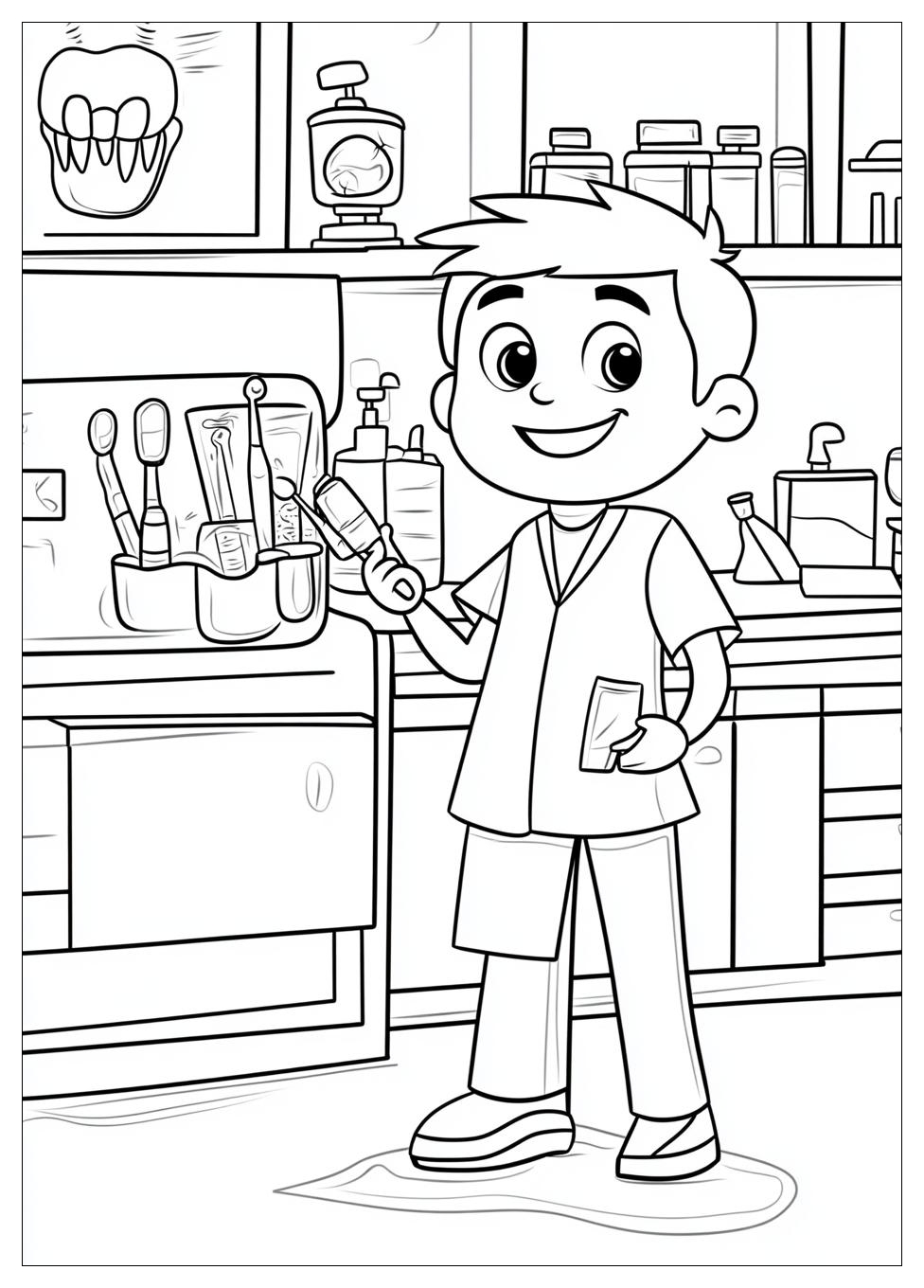 Dentist Coloring Pages-11