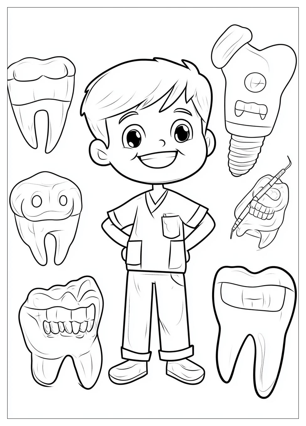 Dentist Coloring Pages-3
