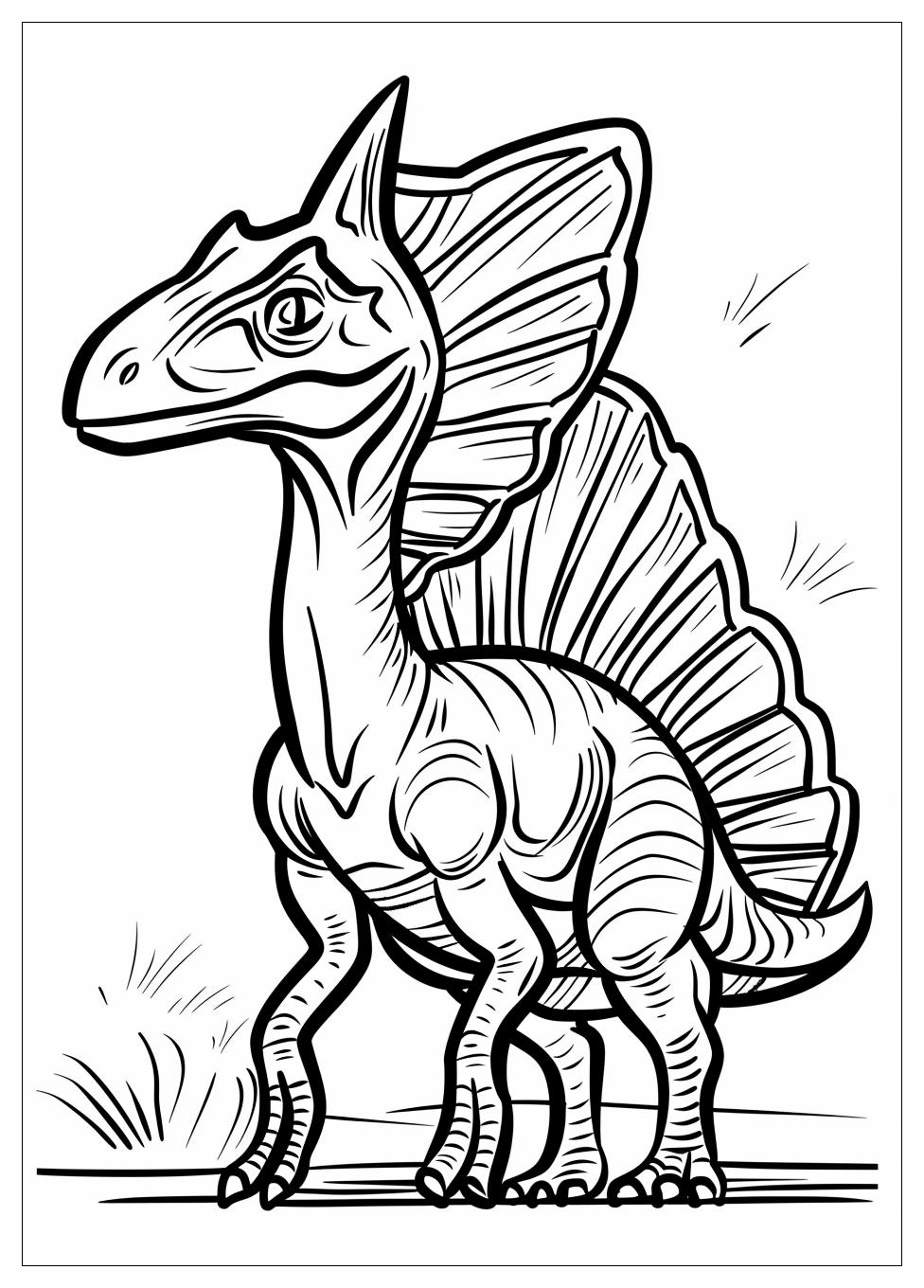 Dilophosaurus Coloring Pages-12