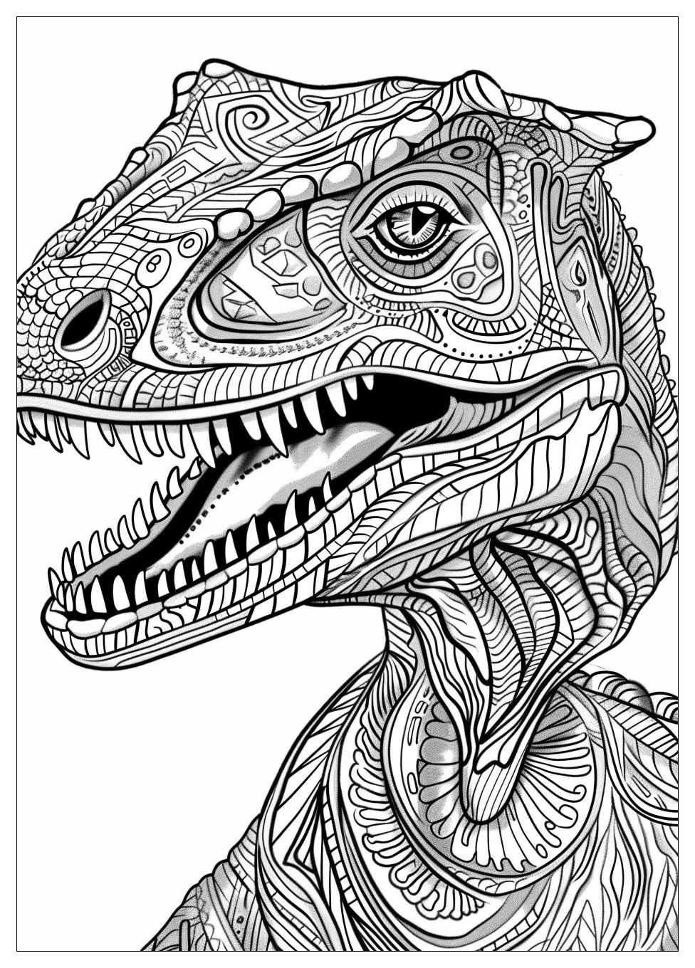Dilophosaurus Coloring Pages-13