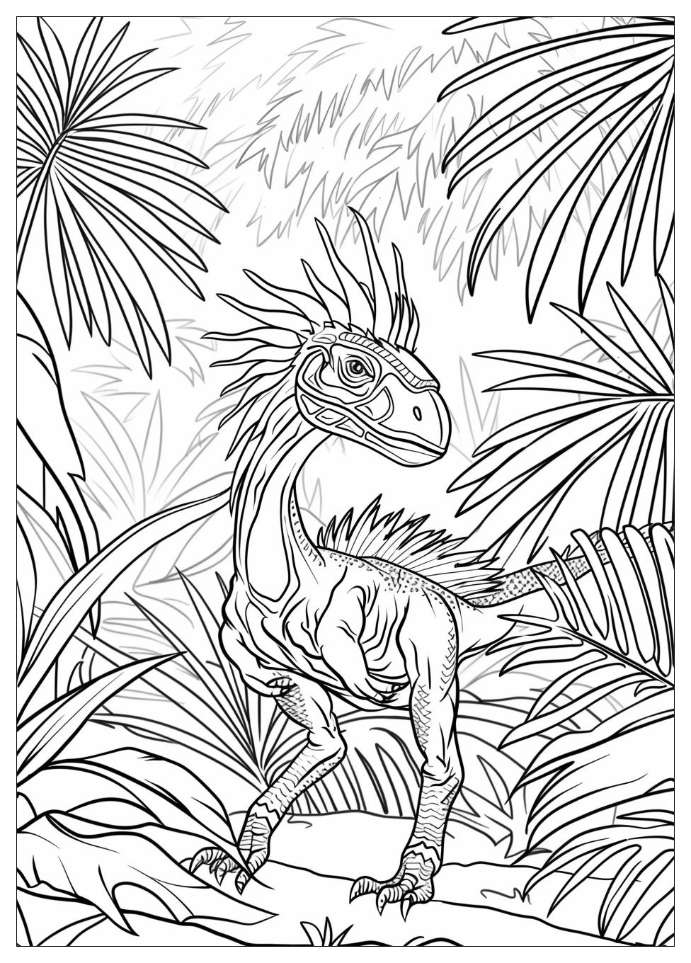 Dilophosaurus Coloring Pages-5