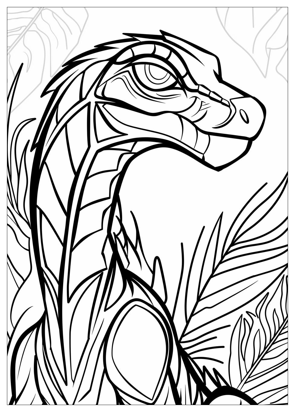 Dilophosaurus Coloring Pages-8