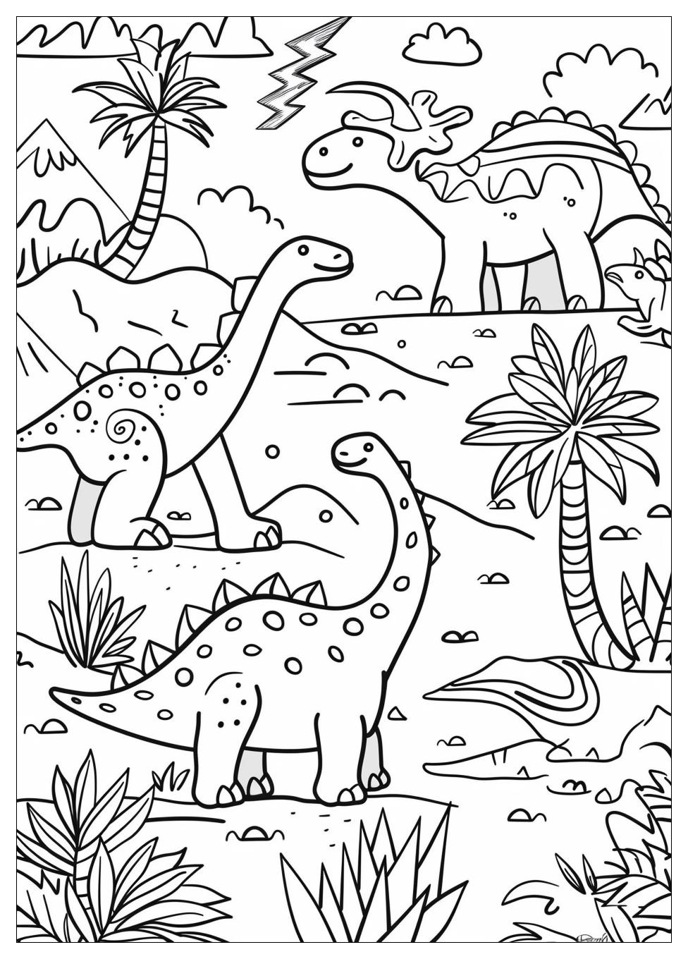 Dinosaur Coloring Pages-2