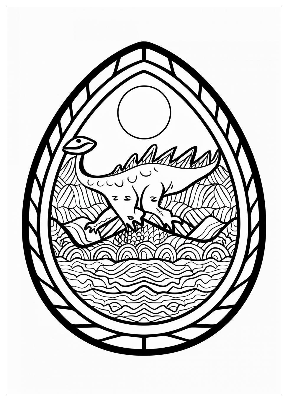 Dinosaur Egg Coloring Pages-1