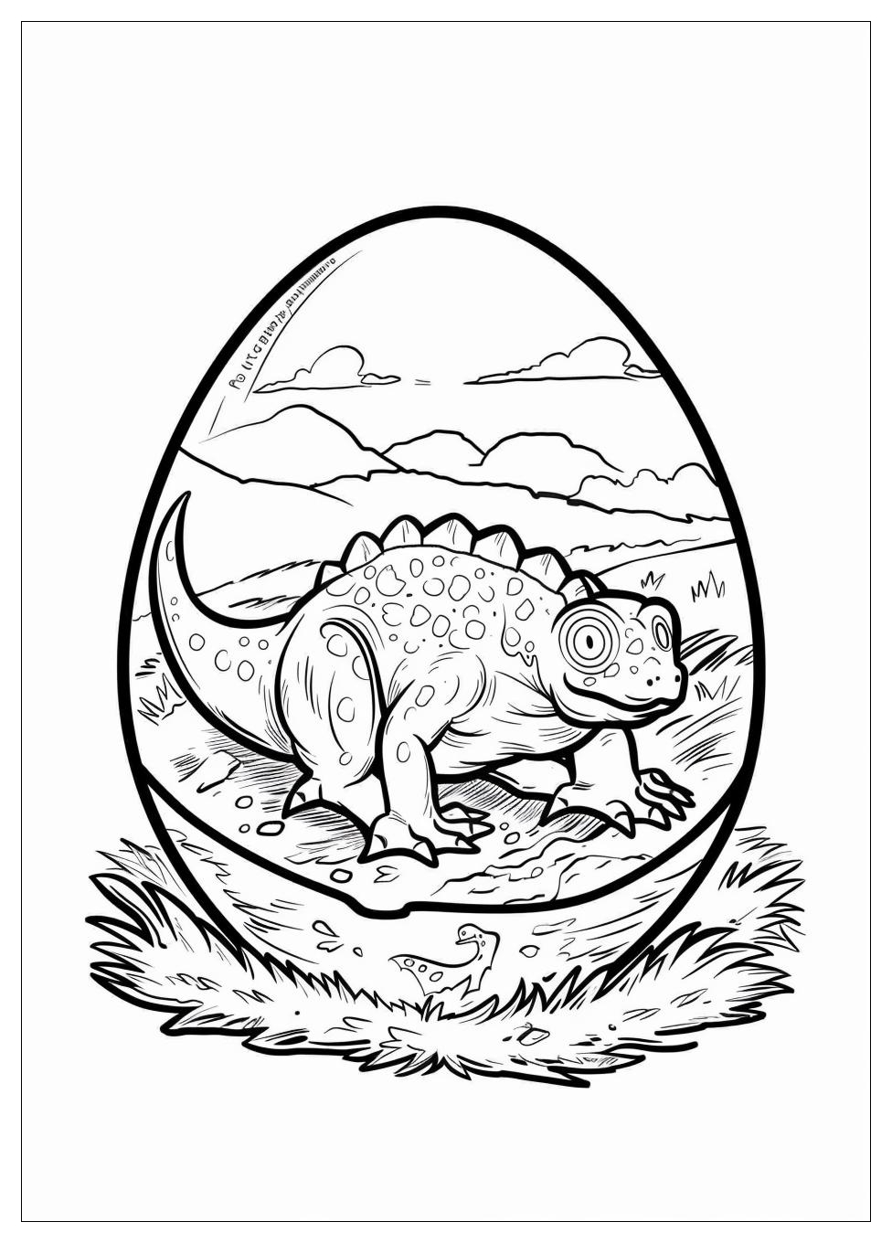 Dinosaur Egg Coloring Pages-10