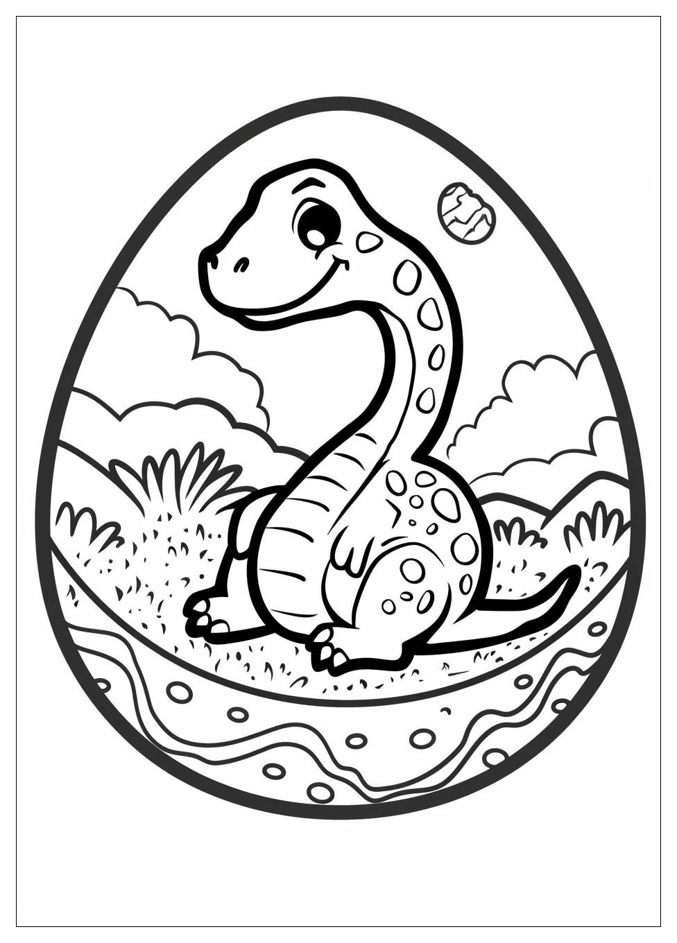 Dinosaur Egg Coloring Pages-11
