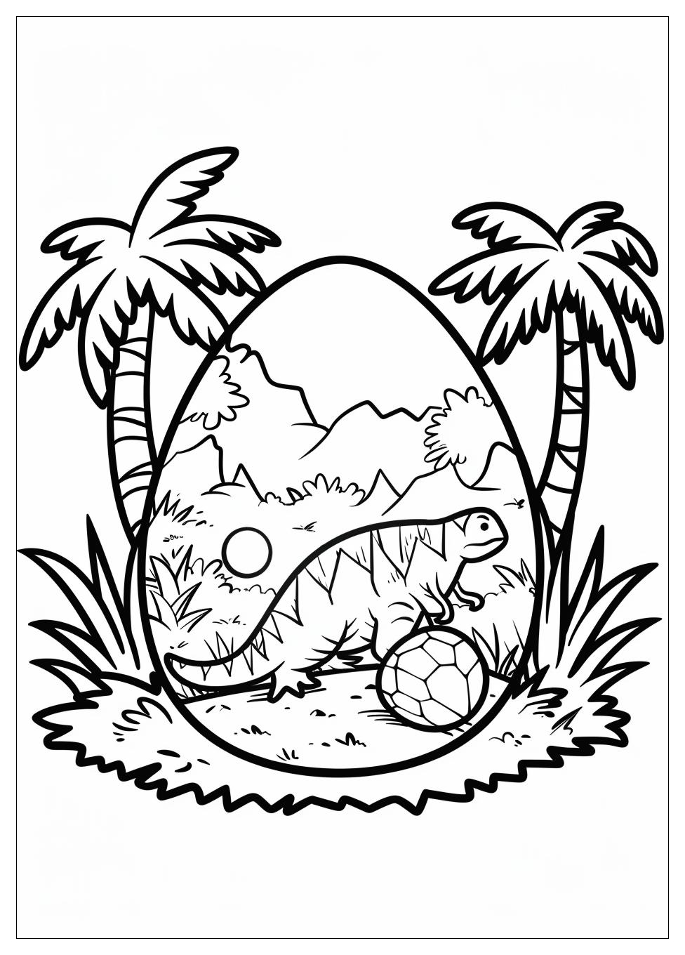 Dinosaur Egg Coloring Pages-12