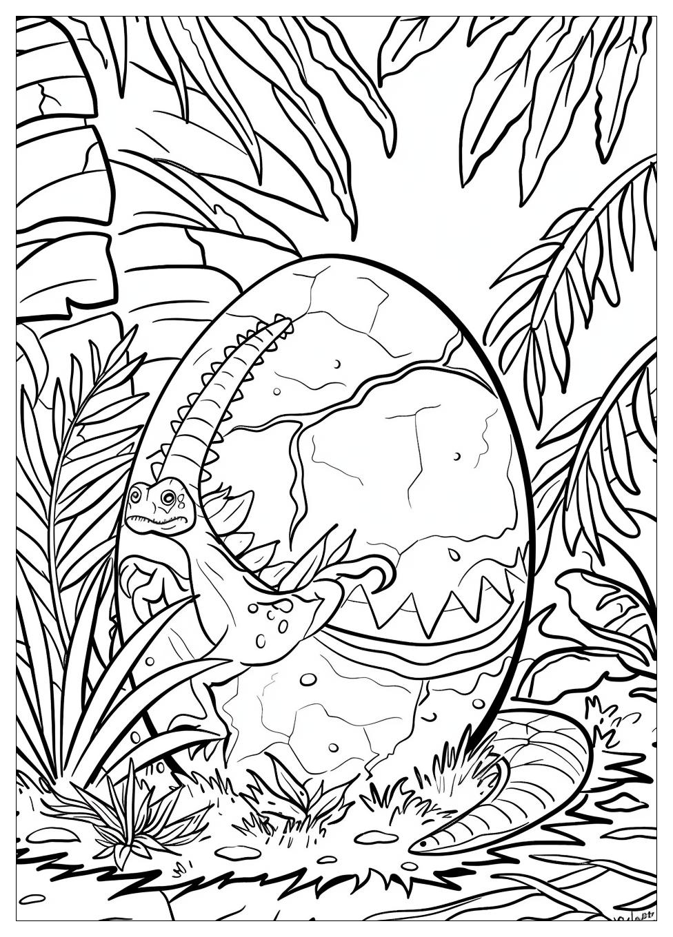 Dinosaur Egg Coloring Pages-13