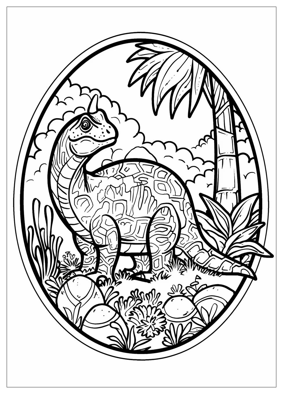 Dinosaur Egg Coloring Pages-14