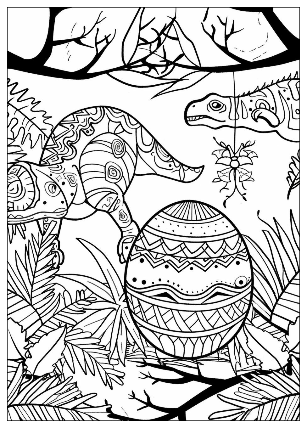 Dinosaur Egg Coloring Pages-18