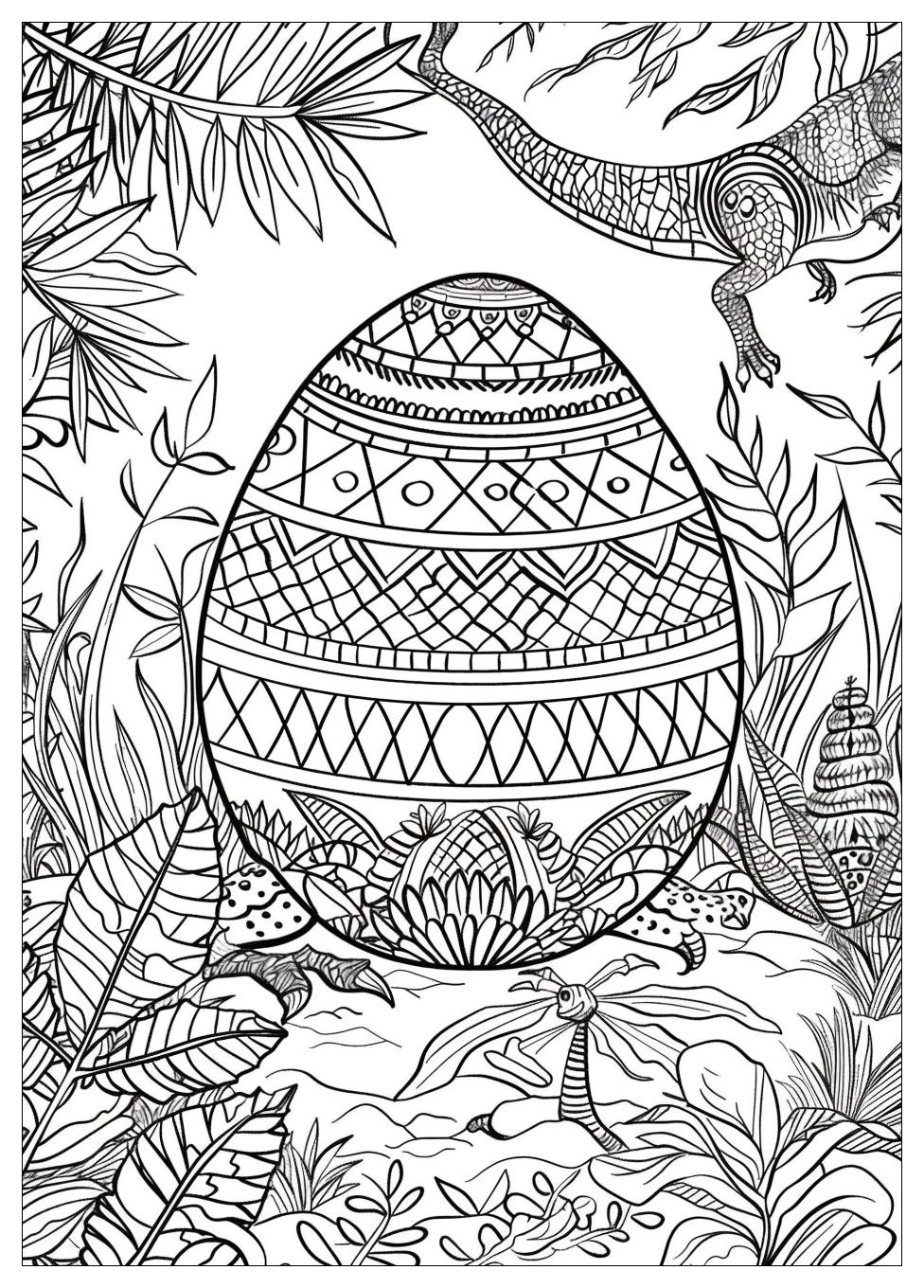 Dinosaur Egg Coloring Pages-19