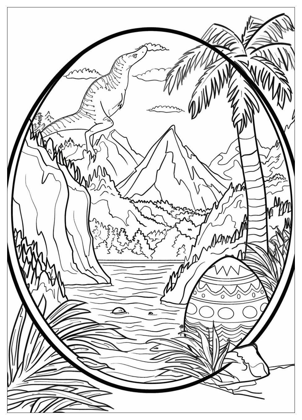 Dinosaur Egg Coloring Pages-3