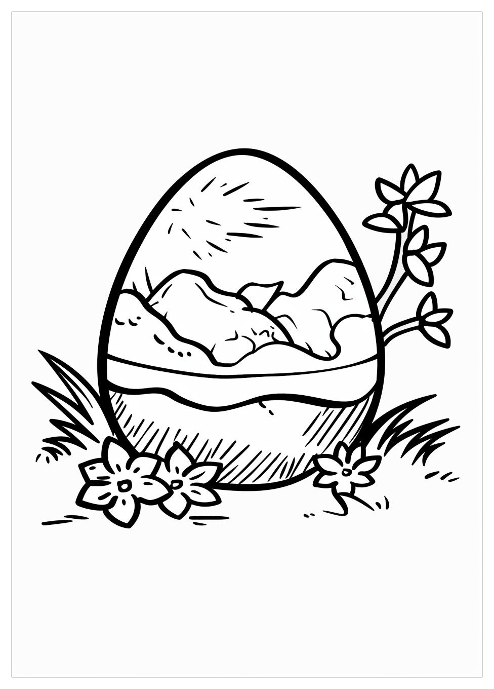 Dinosaur Egg Coloring Pages-4