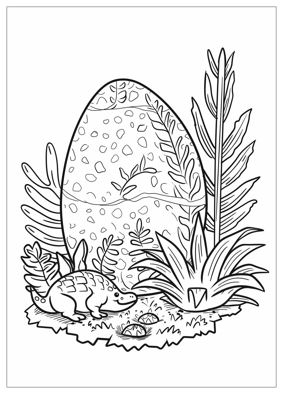 Dinosaur Egg Coloring Pages-5