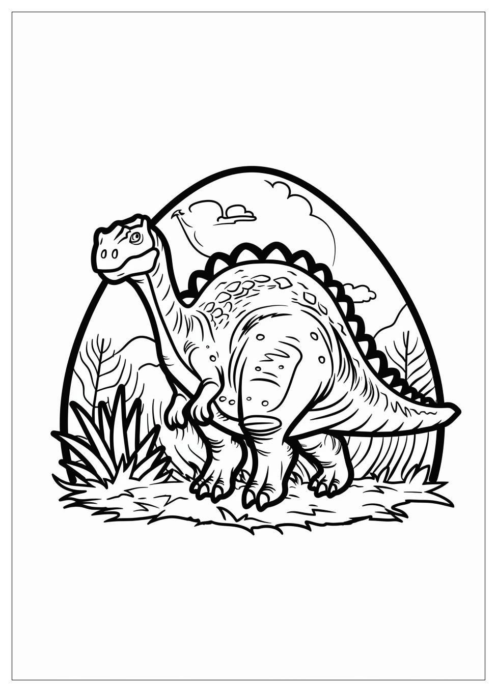 Dinosaur Egg Coloring Pages-6