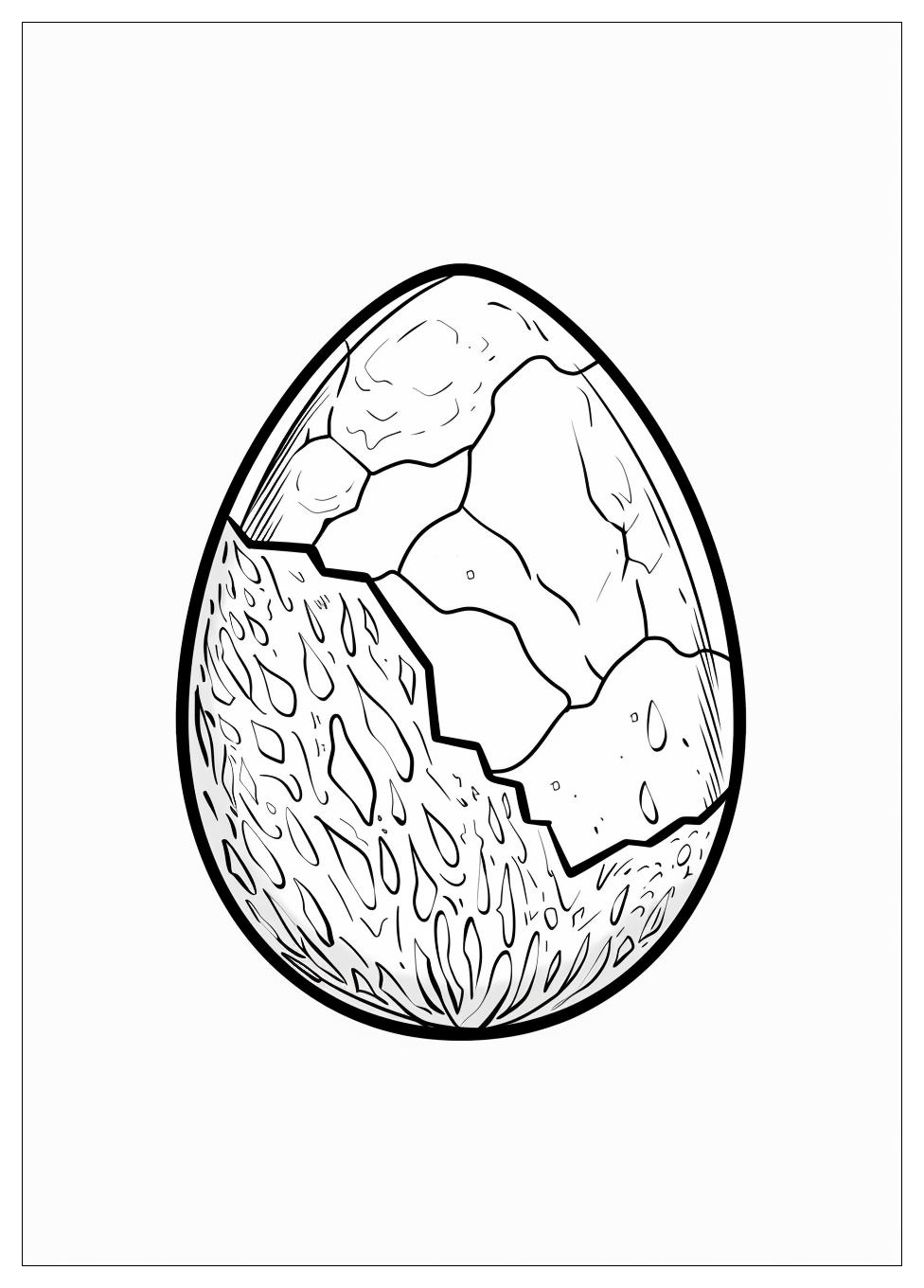 Dinosaur Egg Coloring Pages-8
